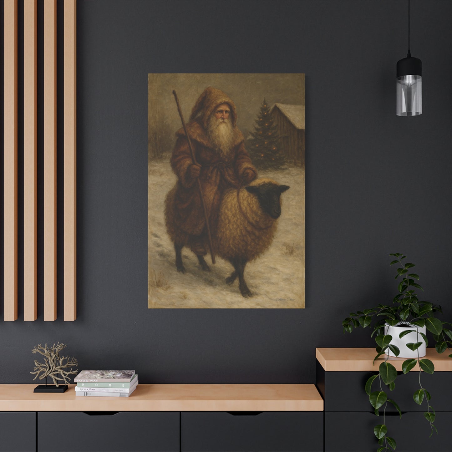 Vintage Winter Art Canvas