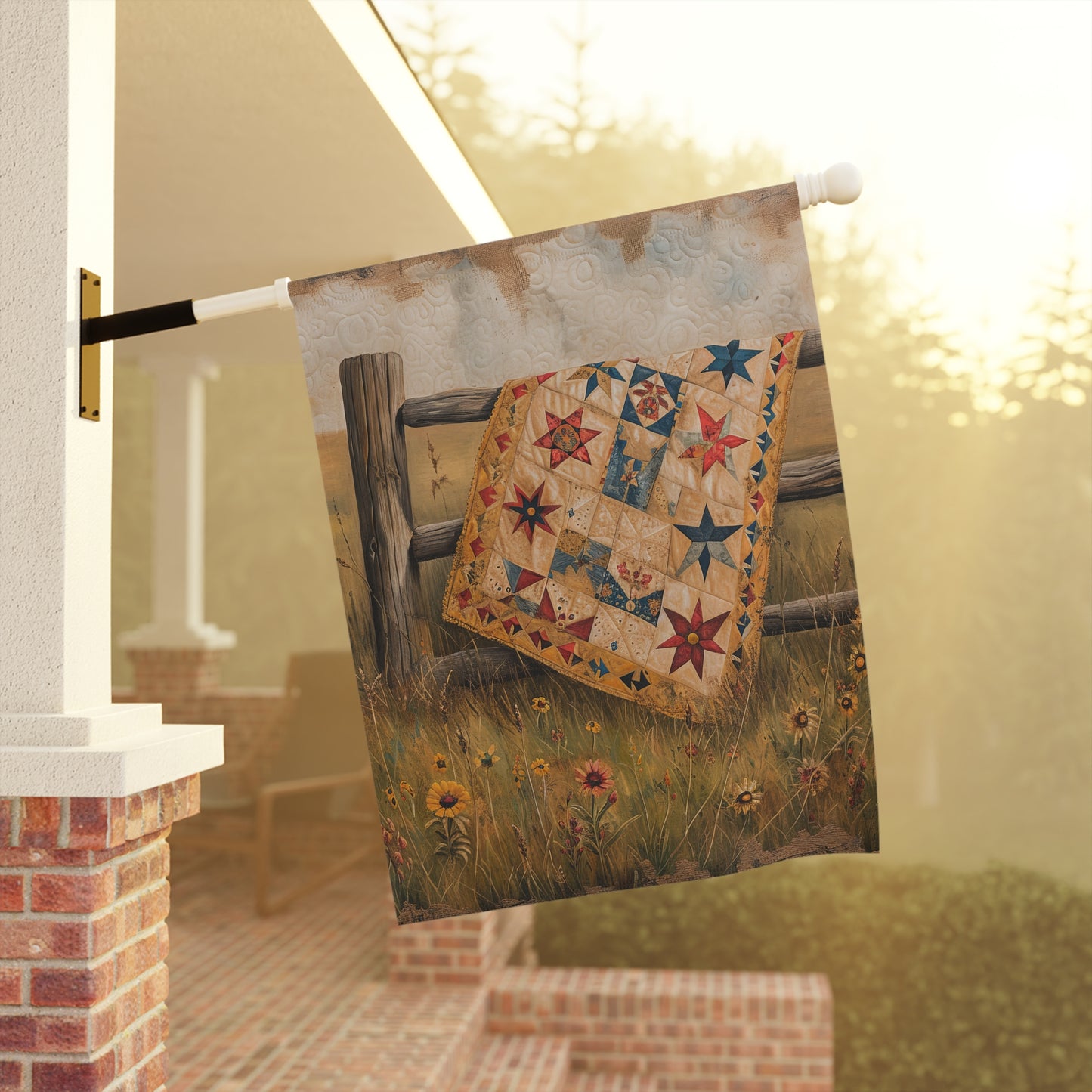 Quilt Garden & House Banner