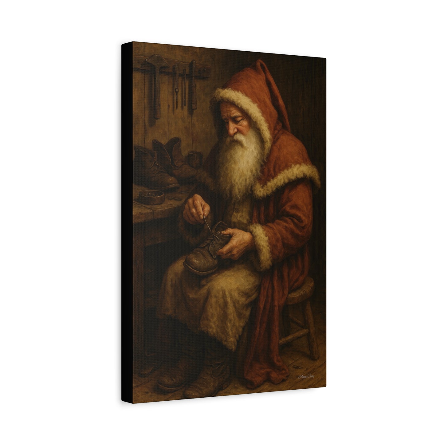 Santa's Workshop Matte Canvas Wall Art