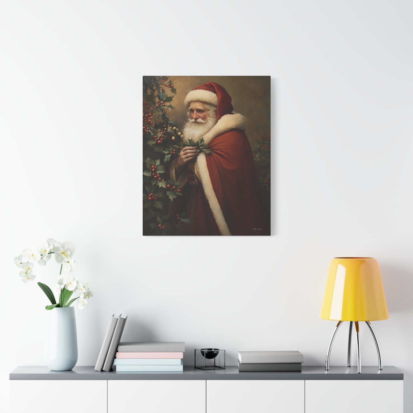 Secret Santa Matte Canvas, Stretched, 1.25"