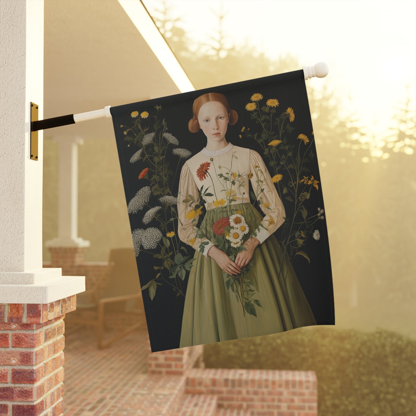 Primitive Girl Garden & House Banner