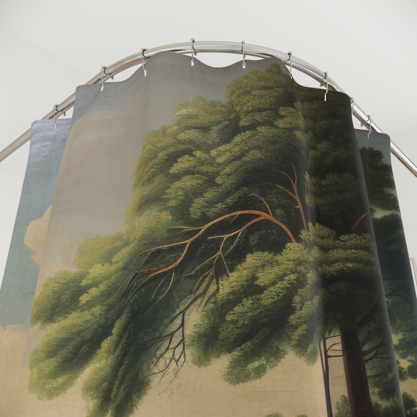 Rufus Porter Style Shower Curtains
