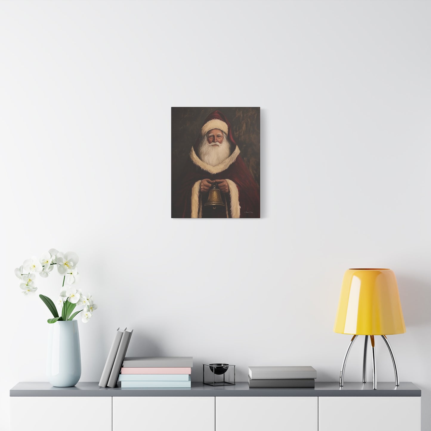 Santa Bell Matte Canvas, Stretched, 1.25"