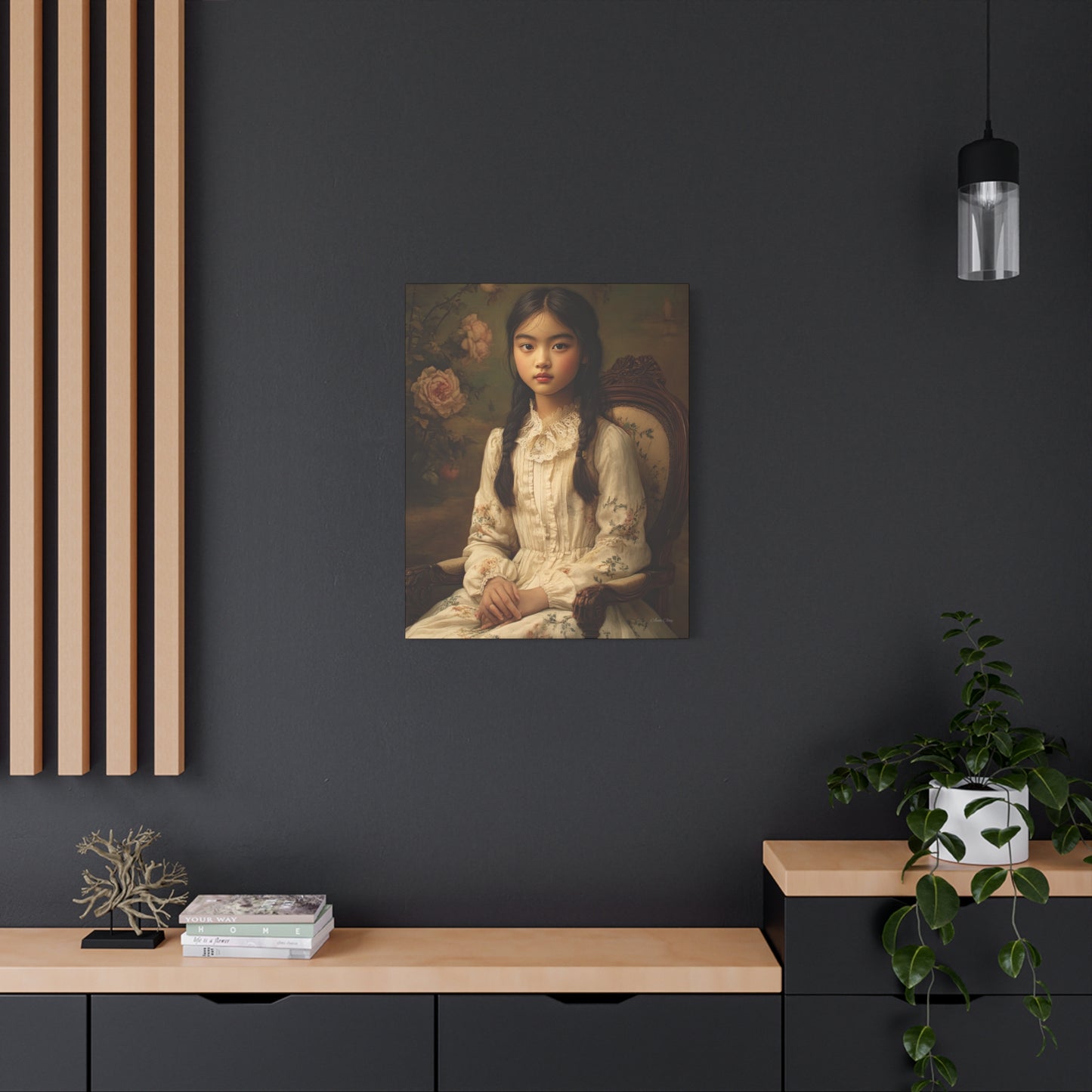 Elegant Portrait Canvas Wall Art, Vintage Home Decor, Gift for Art Lovers, Unique Wall Decor, Romantic Room Decoration, Gallery [...]
