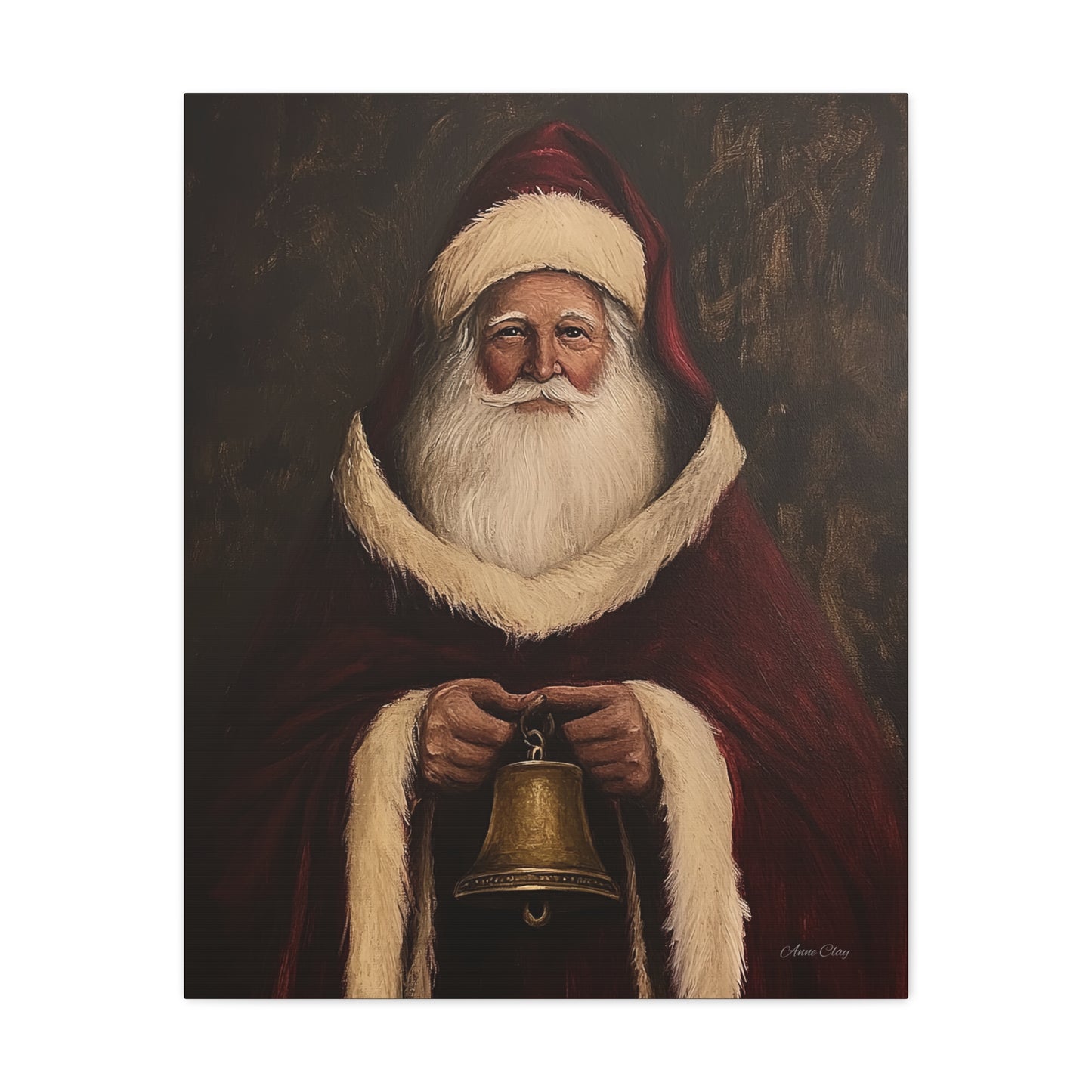 Santa Bell Matte Canvas, Stretched, 1.25"