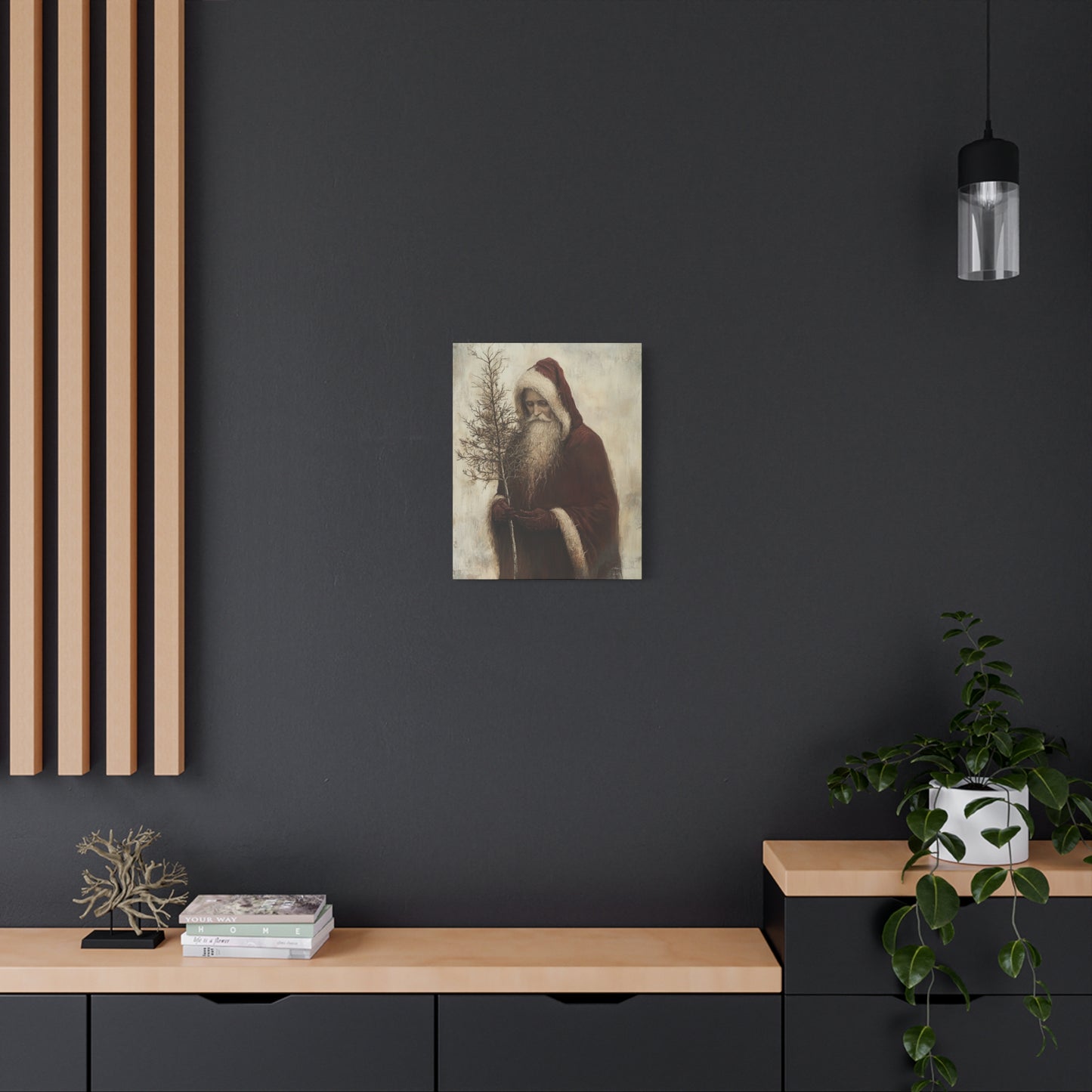 Humble Santa Matte Canvas, Stretched, 1.25"