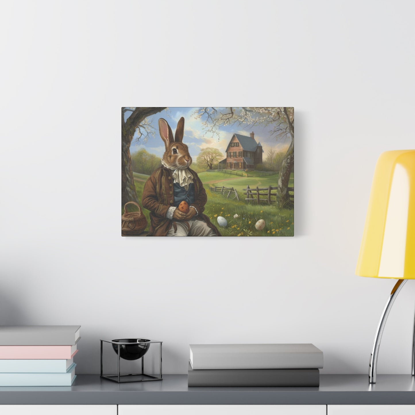 Easter Memories Easter Bunny Canvas Art - Charming Stretched Print for Spring Decor