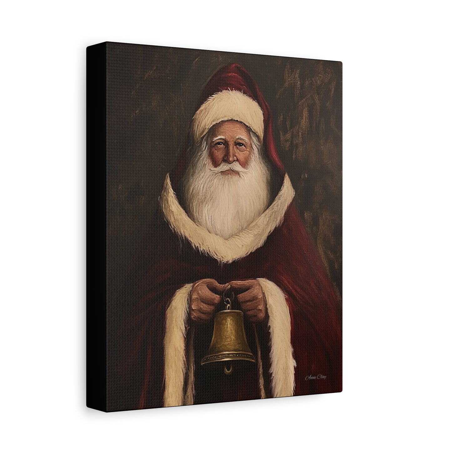 Santa Bell Matte Canvas, Stretched, 1.25"