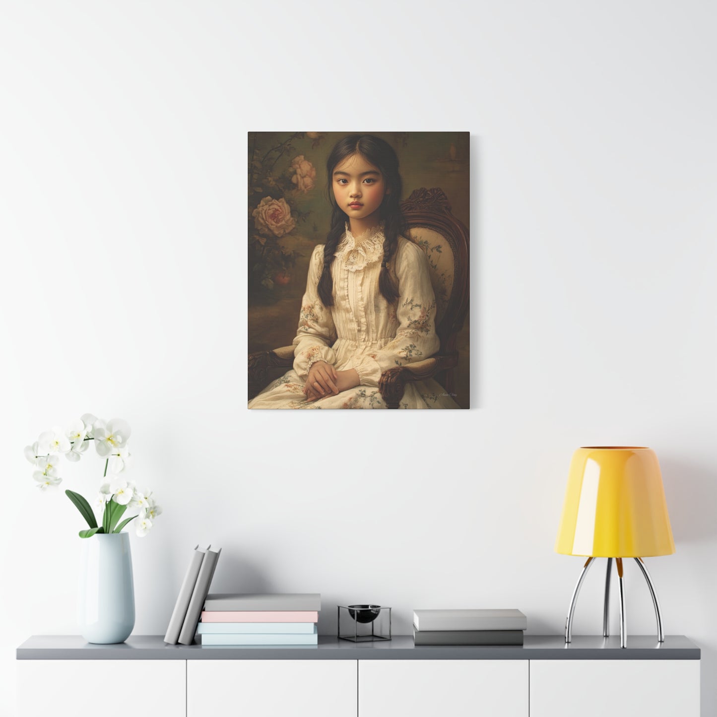 Elegant Portrait Canvas Wall Art, Vintage Home Decor, Gift for Art Lovers, Unique Wall Decor, Romantic Room Decoration, Gallery [...]