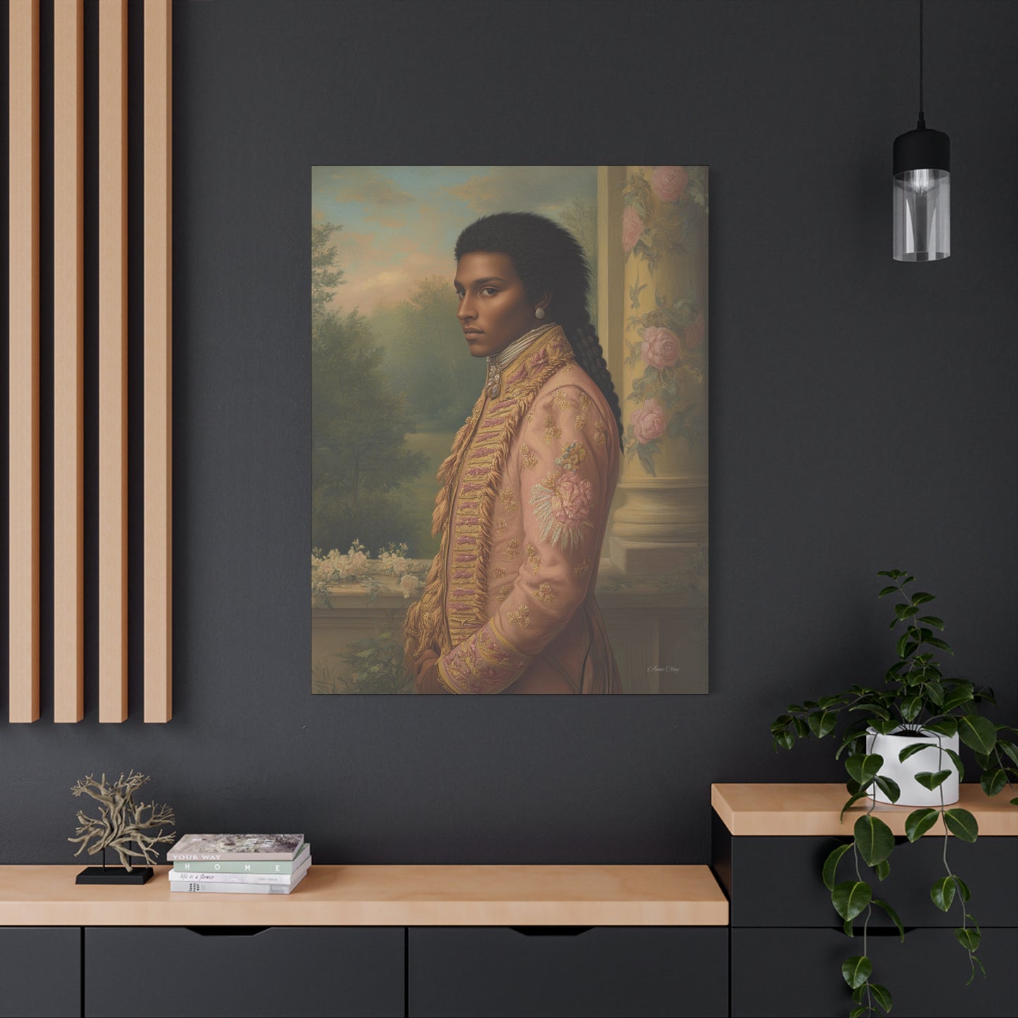 Elegant Historical Portrait Canvas Print, Vintage Art, Home Decor, Gallery Wall, Gift Idea, Framed Artwork