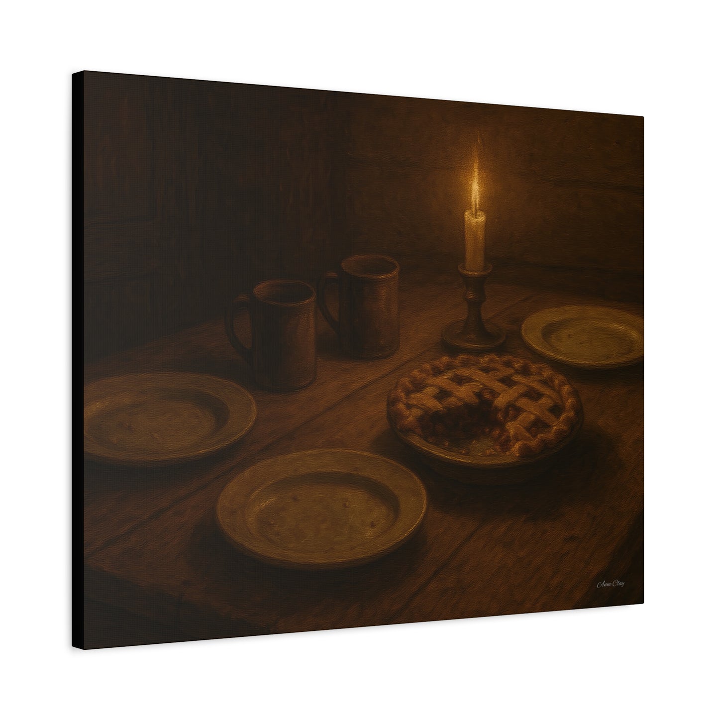 Warm Atmosphere Canvas Art for Home Decor, Cozy Wall Art, Kitchen Wall Decor, Rustic Photography, Gift for Homeowners