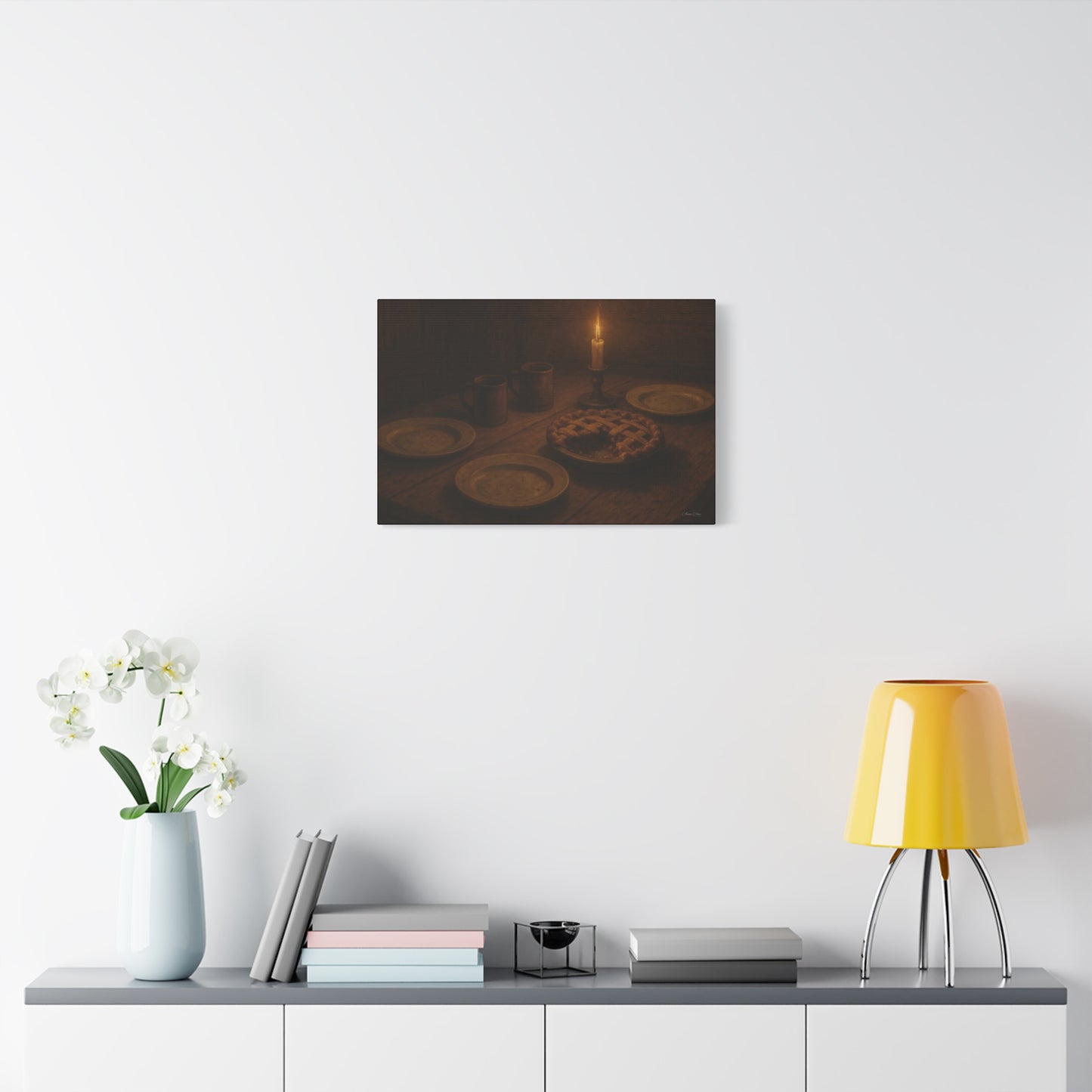 Warm Atmosphere Canvas Art for Home Decor, Cozy Wall Art, Kitchen Wall Decor, Rustic Photography, Gift for Homeowners