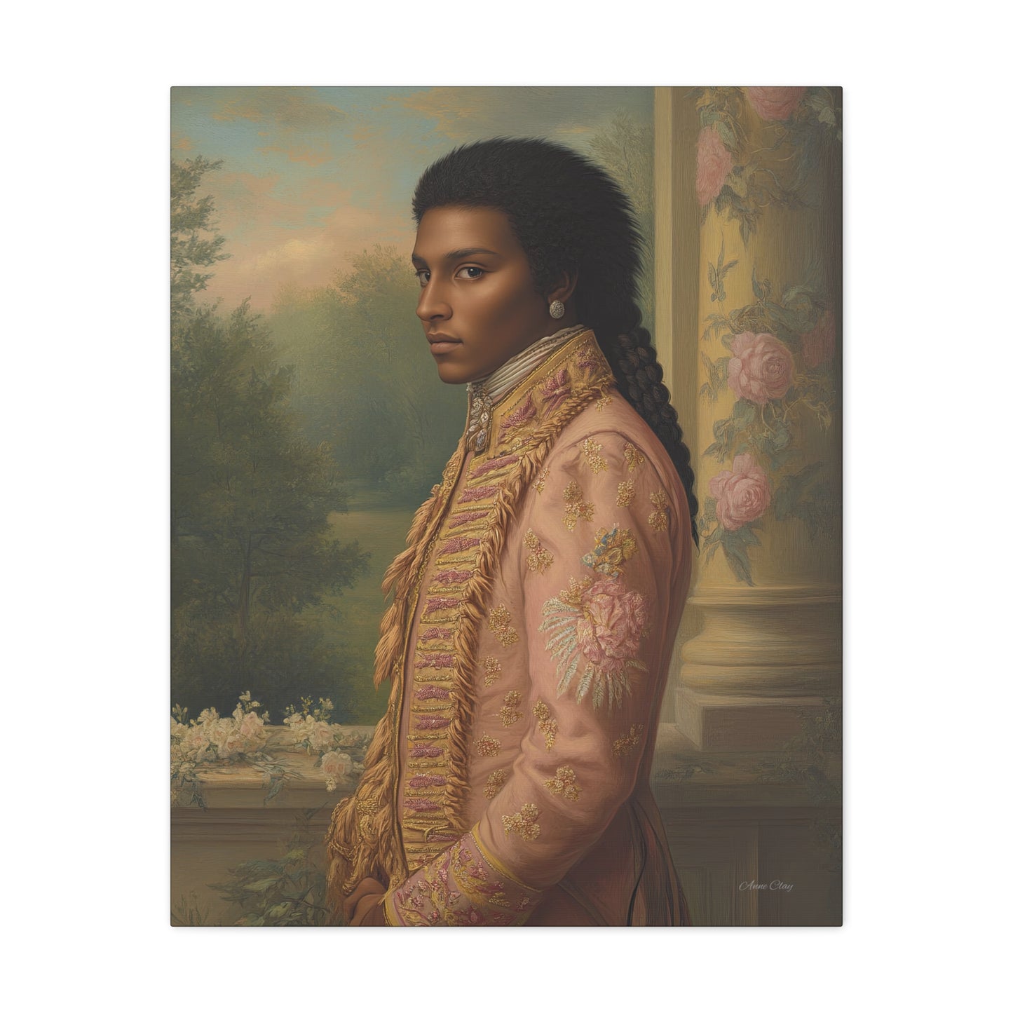 Elegant Historical Portrait Canvas Print, Vintage Art, Home Decor, Gallery Wall, Gift Idea, Framed Artwork