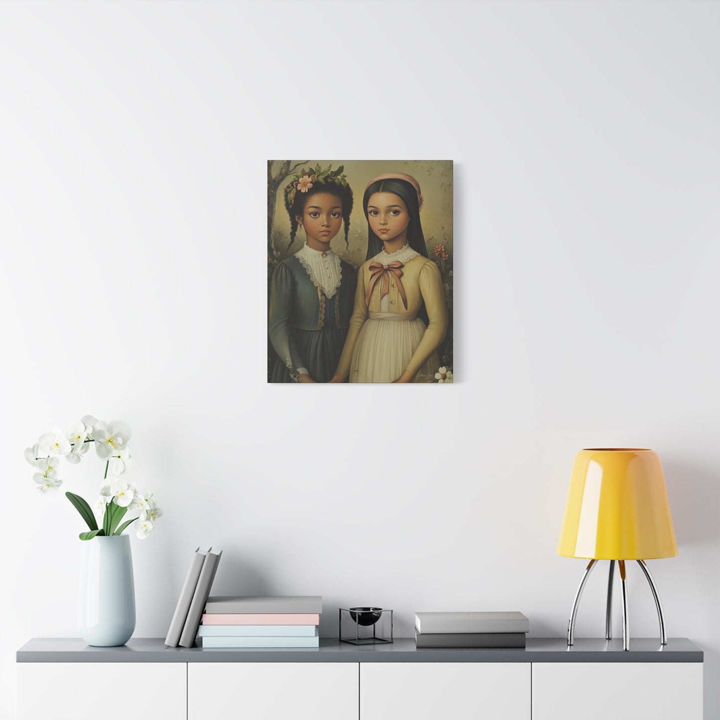 Stretched Matte Canvas Art Print - Diverse Sisterhood Portrait, Wall Decor, Gift for Home, Art Lovers, Gallery Wall