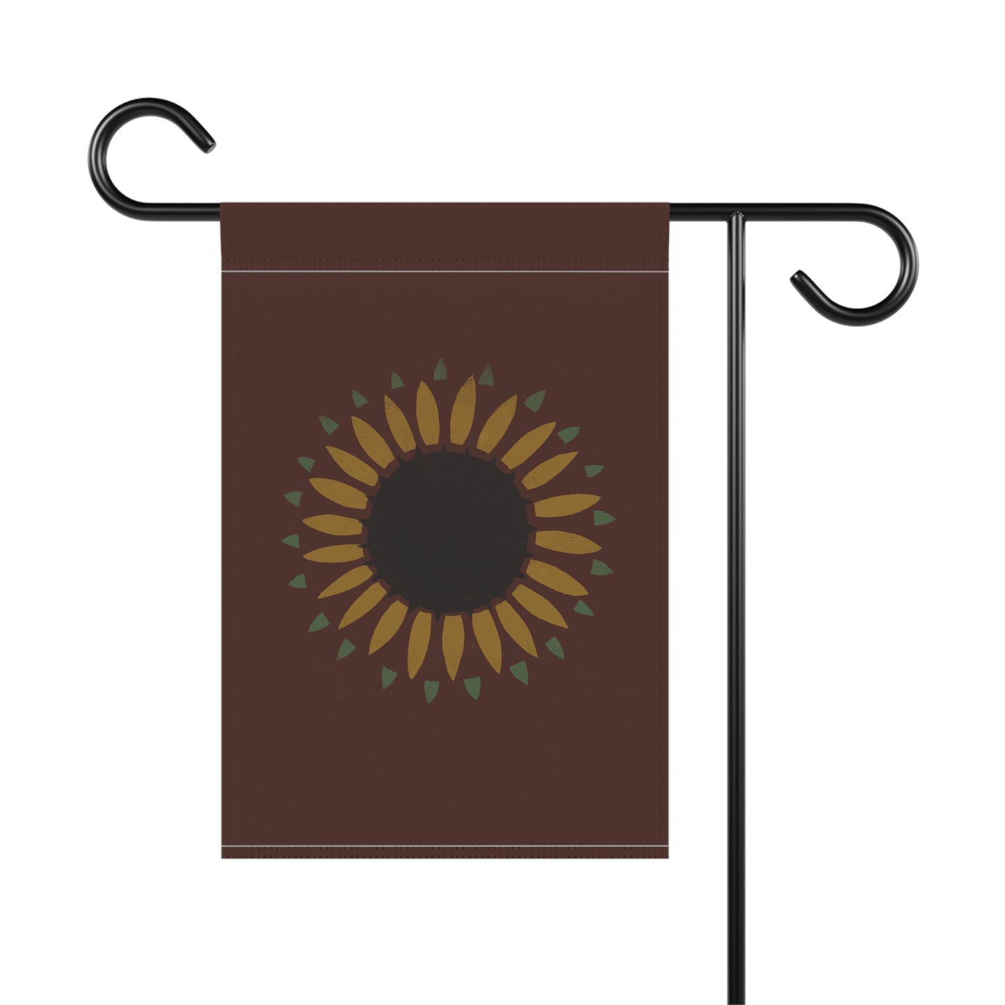 Sunflower Stencil on Red Early American Garden & House Banner