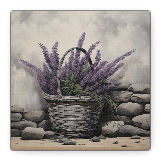 Lavender Stones Matte Canvas, Stretched, 1.25"