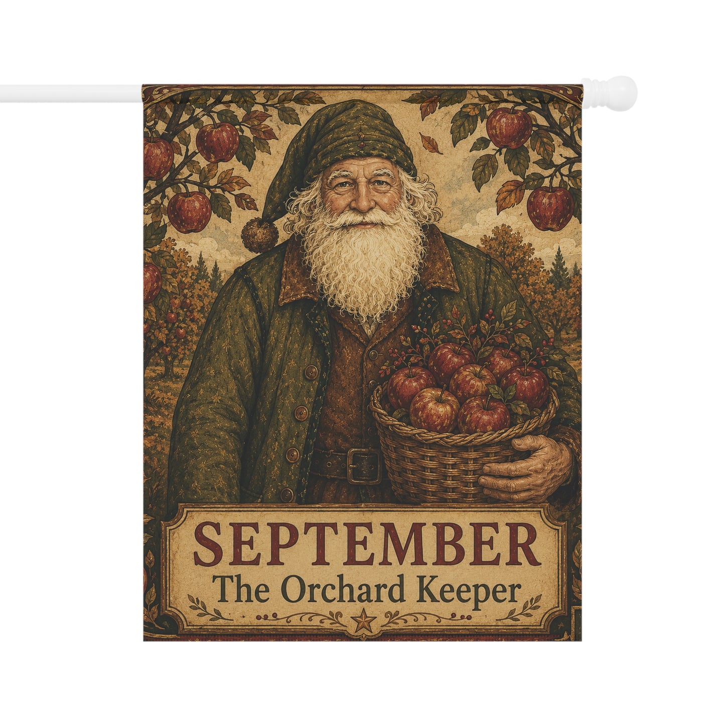 September Orchard Keeper Garden Flag