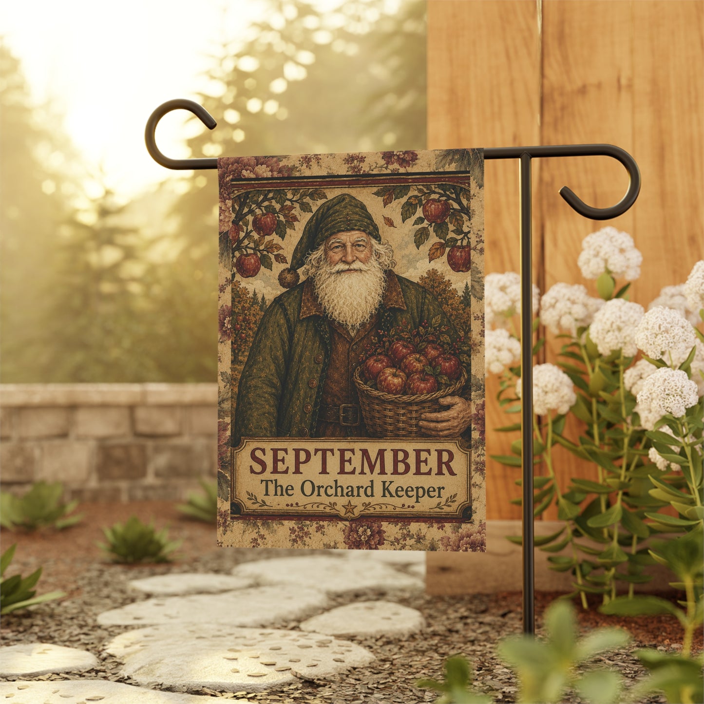 September Orchard Keeper Garden Flag