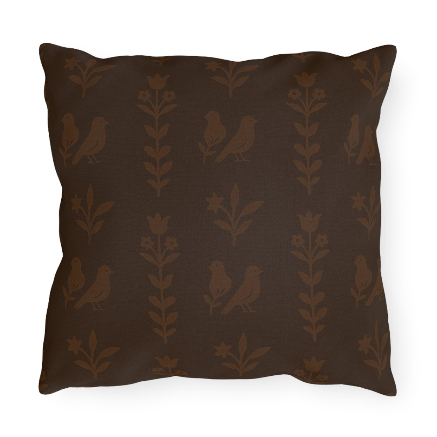 Chic Outdoor Pillows, Cozy Garden Decor, Bird Pattern Cushion, Patio Soft Furnishings, Spring Picnic Accessories, Home Comforts