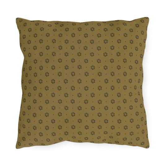 Gold and Black Outdoor Pillows