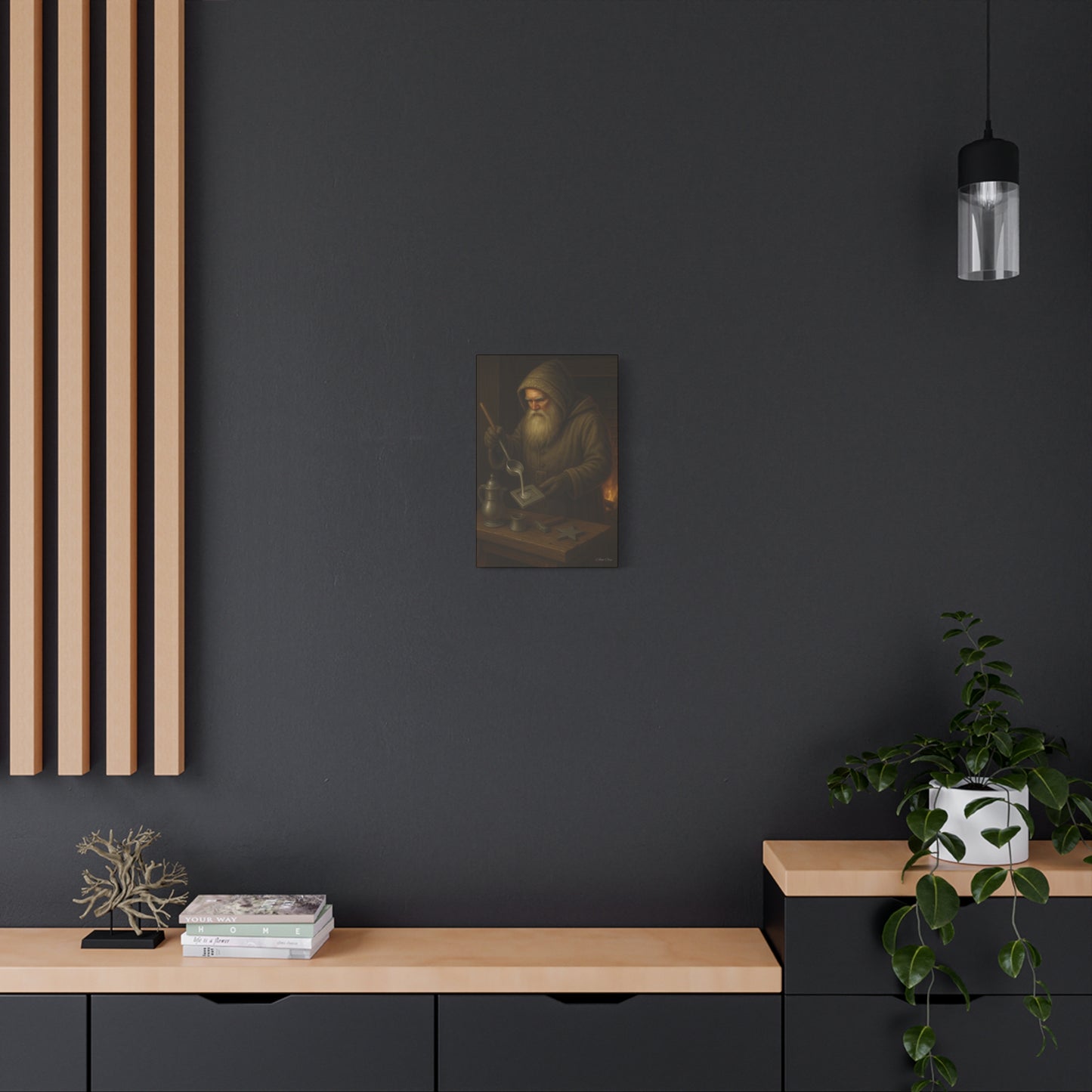 Artistic Matte Canvas Print - Mystic Blacksmith Design