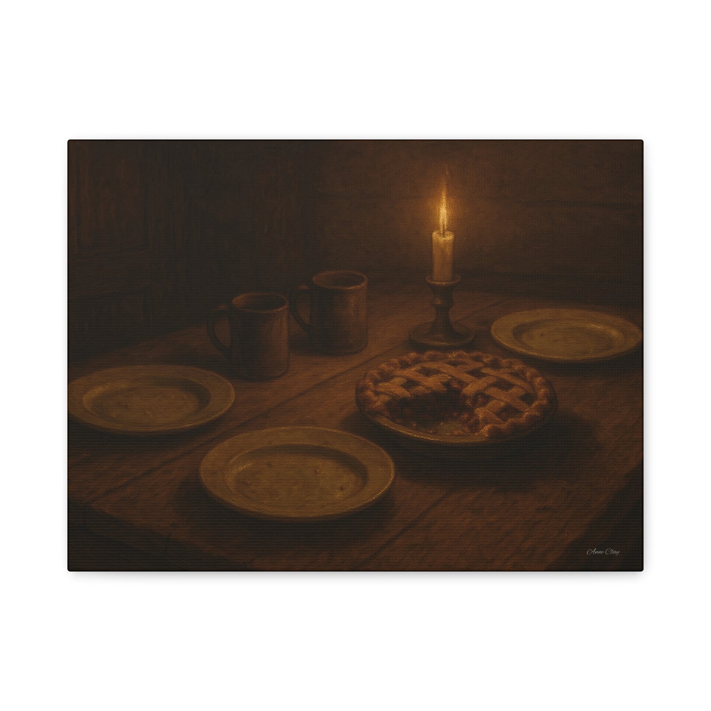 Warm Atmosphere Canvas Art for Home Decor, Cozy Wall Art, Kitchen Wall Decor, Rustic Photography, Gift for Homeowners