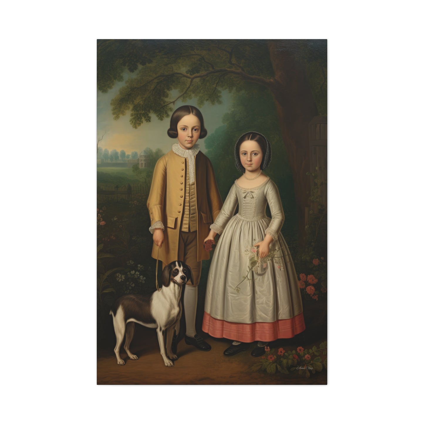 Ben and Cloe Matte Canvas, Stretched, 1.25"