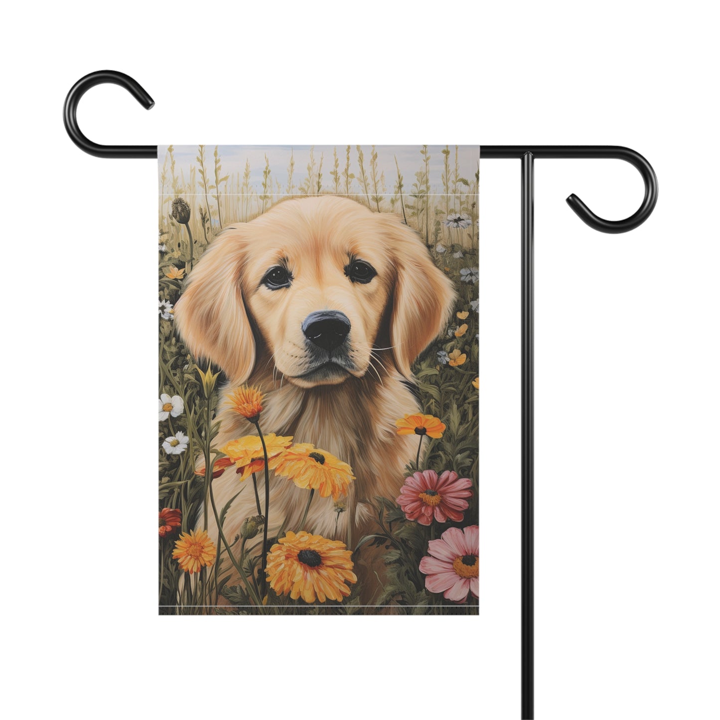 Golden Retriever Puppy Garden & House Banner