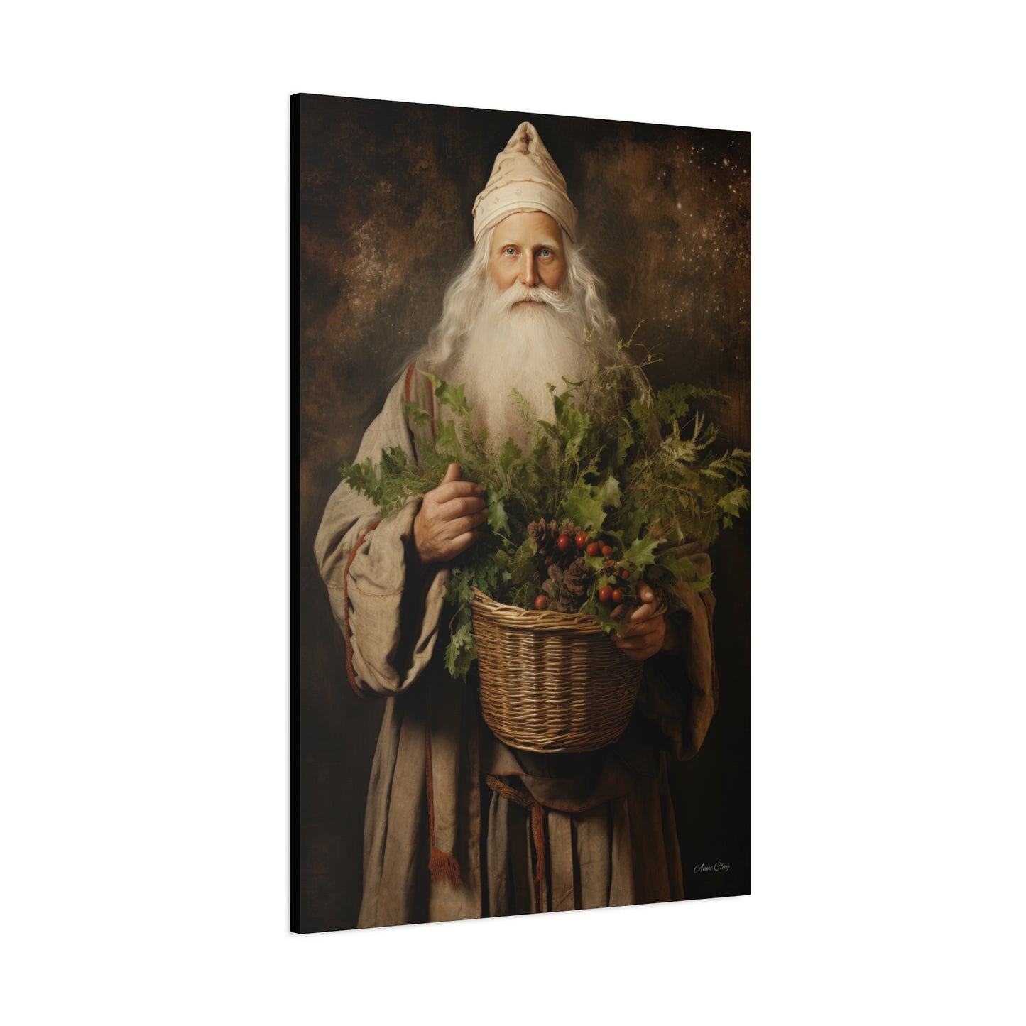 Beautiful Santa Matte Canvas, Stretched, 1.25"