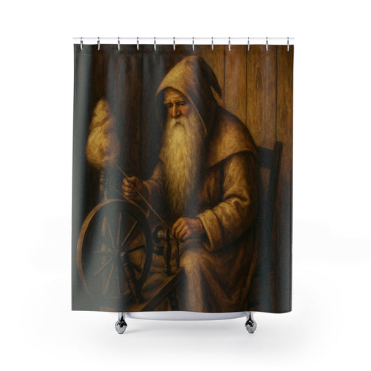 Vintage Wizard Shower Curtain, Magical Bathroom Decor, Cozy Home Accessory, Perfect Gift for Fantasy Lovers, Bohemian Shower Decor, [...]