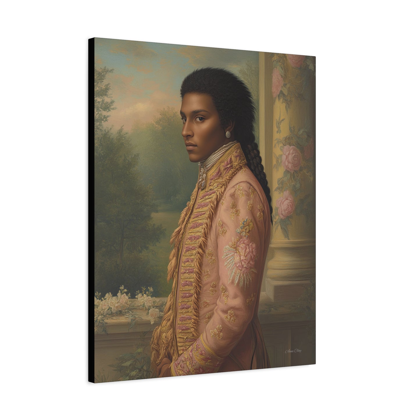 Elegant Historical Portrait Canvas Print, Vintage Art, Home Decor, Gallery Wall, Gift Idea, Framed Artwork