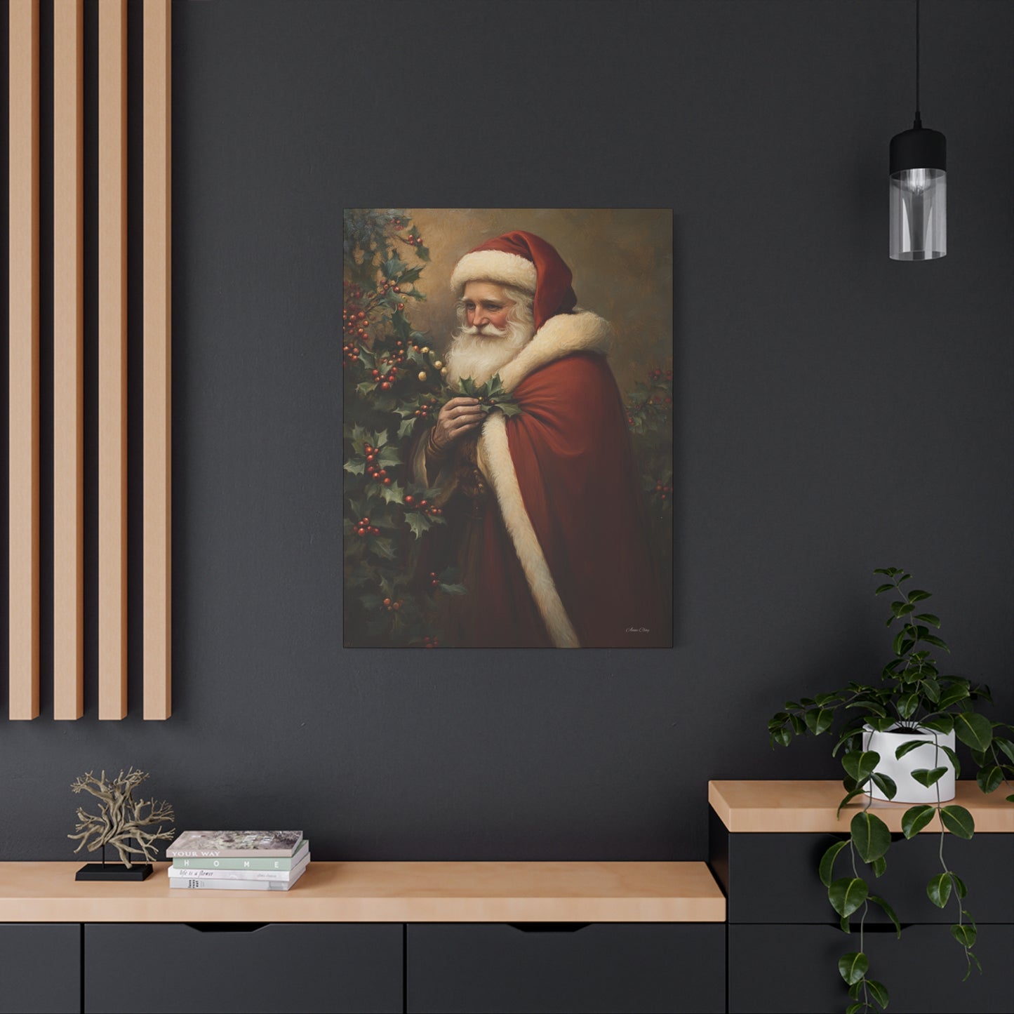 Secret Santa Matte Canvas, Stretched, 1.25"