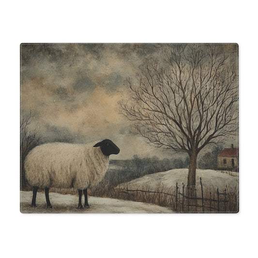 Rustic Sheep Placemat, Farmhouse Decor, Table Setting, Country Kitchen, Unique Gift, Dining Accessory