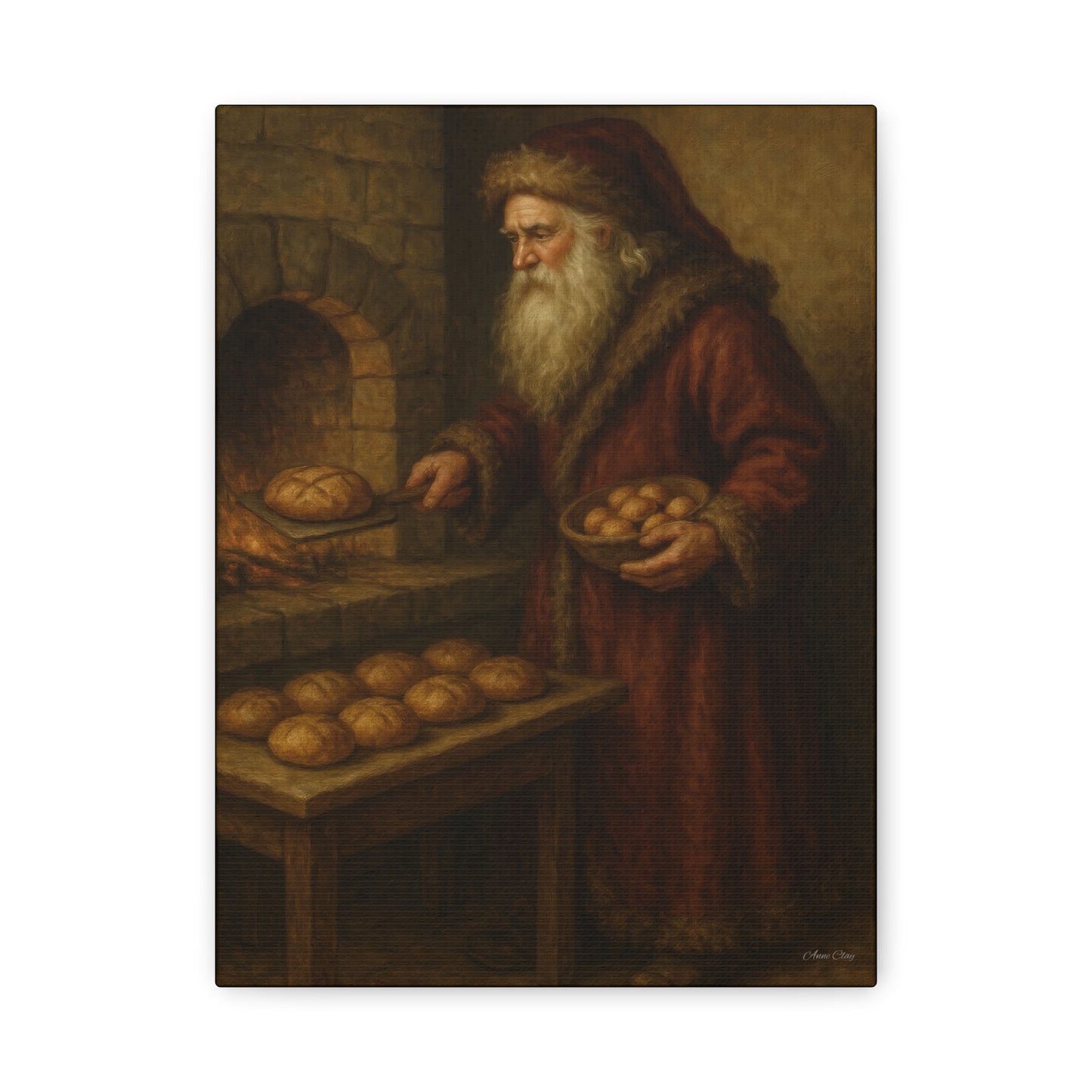 Christmas Santa Canvas Art