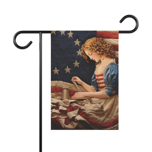 Needle Stitch Betsy Garden & House Banner