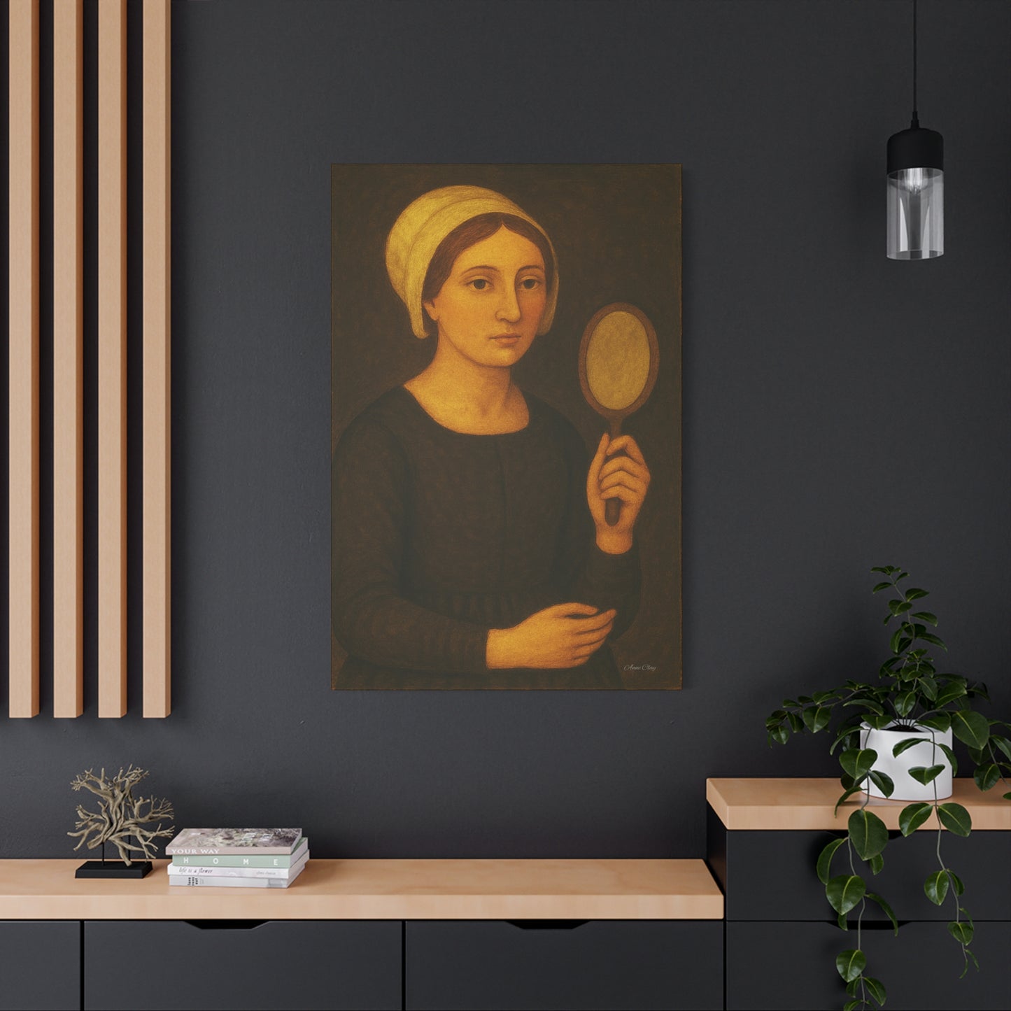 Vintage Art Print, Wall Decor, Home Decoration, Gift for Her, Canvas Artwork, Bohemian Style, Framed Picture