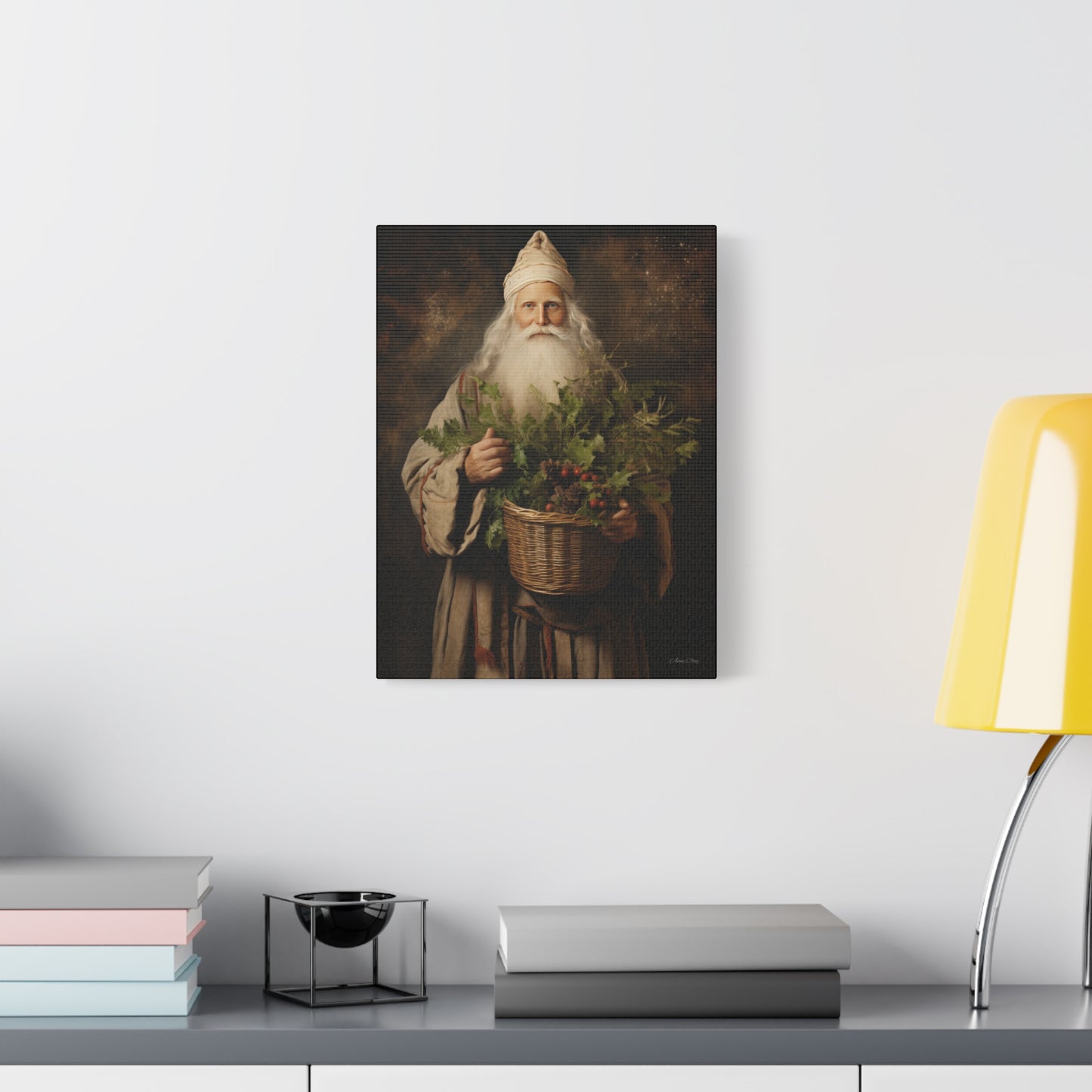 Beautiful Santa Matte Canvas, Stretched, 1.25"