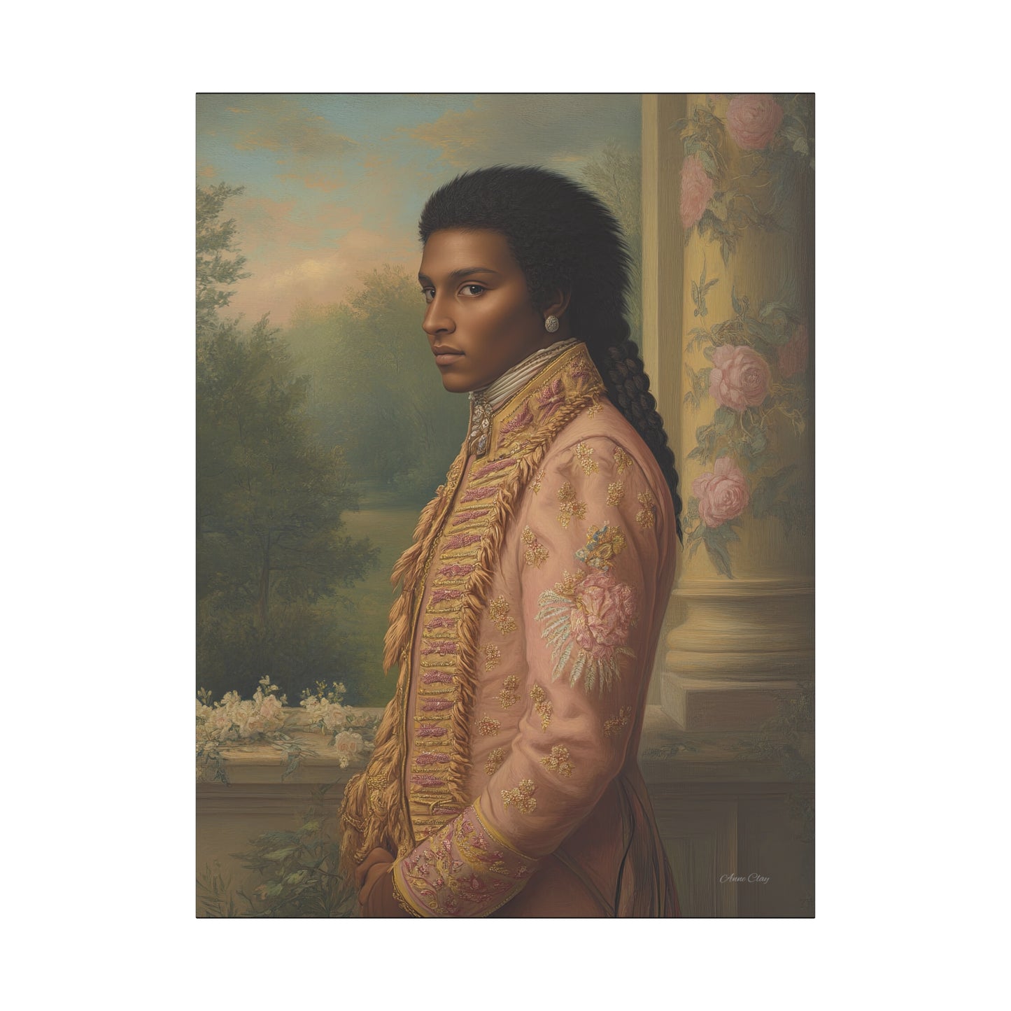 Elegant Historical Portrait Canvas Print, Vintage Art, Home Decor, Gallery Wall, Gift Idea, Framed Artwork