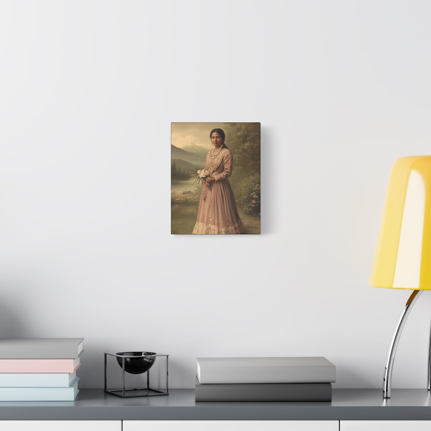 Artistic Stretched Canvas Print: Vintage Portrait, Home Decor, Wall Art, Gift for Art Lovers, Boho Decoration, Unique Gift