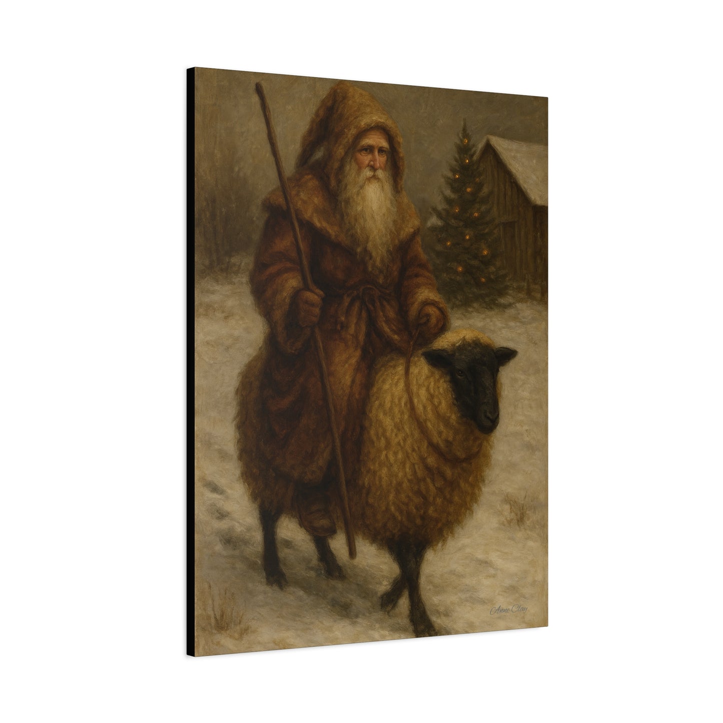 Vintage Winter Art Canvas