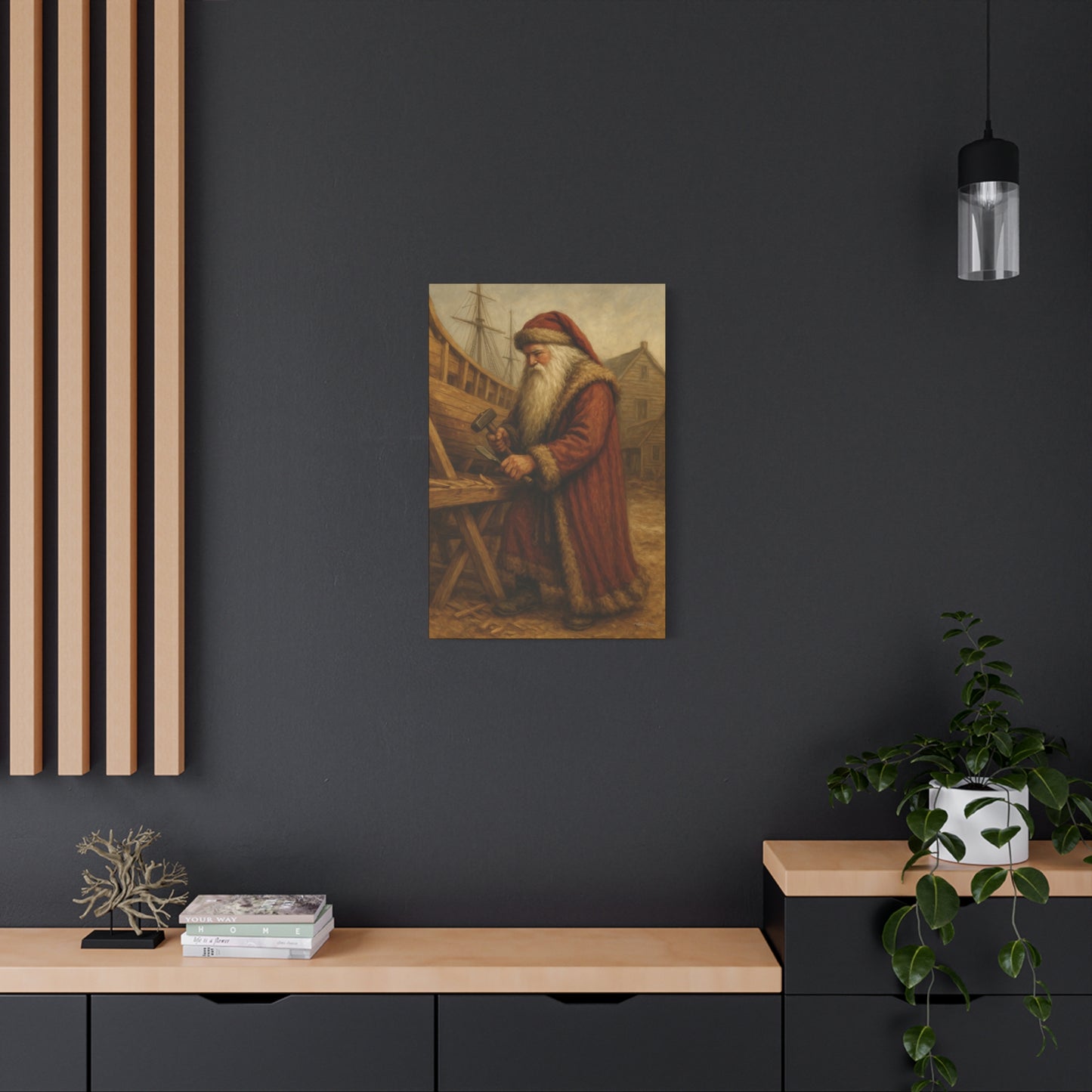 Santa Claus Artisan Matte Canvas Wall Art