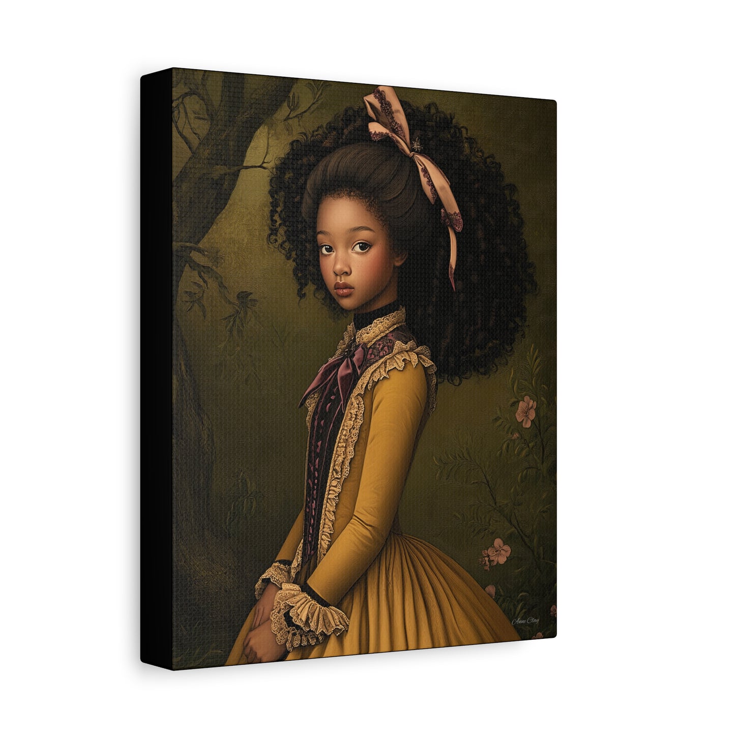 Elegant Stretched Canvas Art Print, Vintage Portrait, Home Decor, Wall Art, Gift for Art Lovers, Gallery Wall
