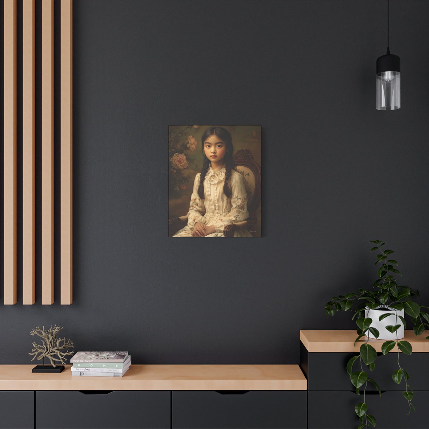 Elegant Portrait Canvas Wall Art, Vintage Home Decor, Gift for Art Lovers, Unique Wall Decor, Romantic Room Decoration, Gallery [...]