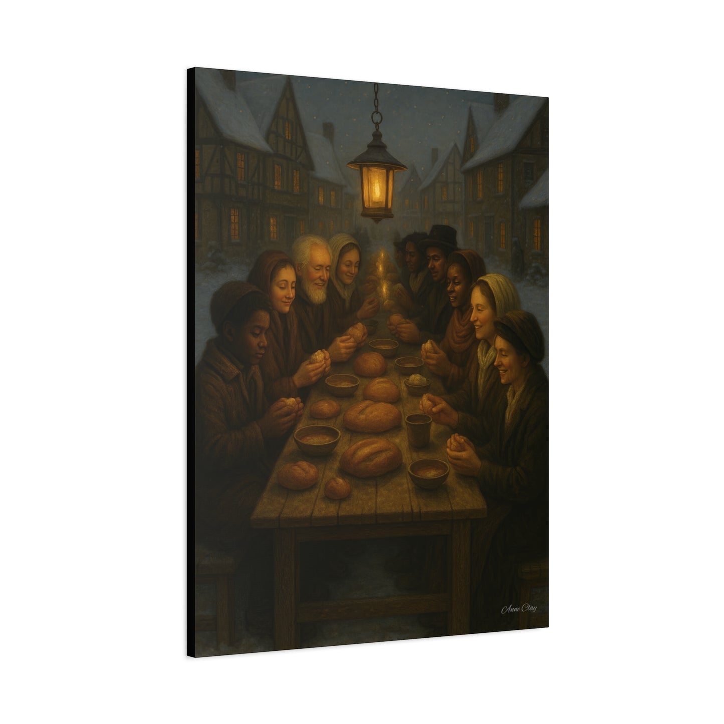 Endless Bounty Christmas Feast  Canvas Print