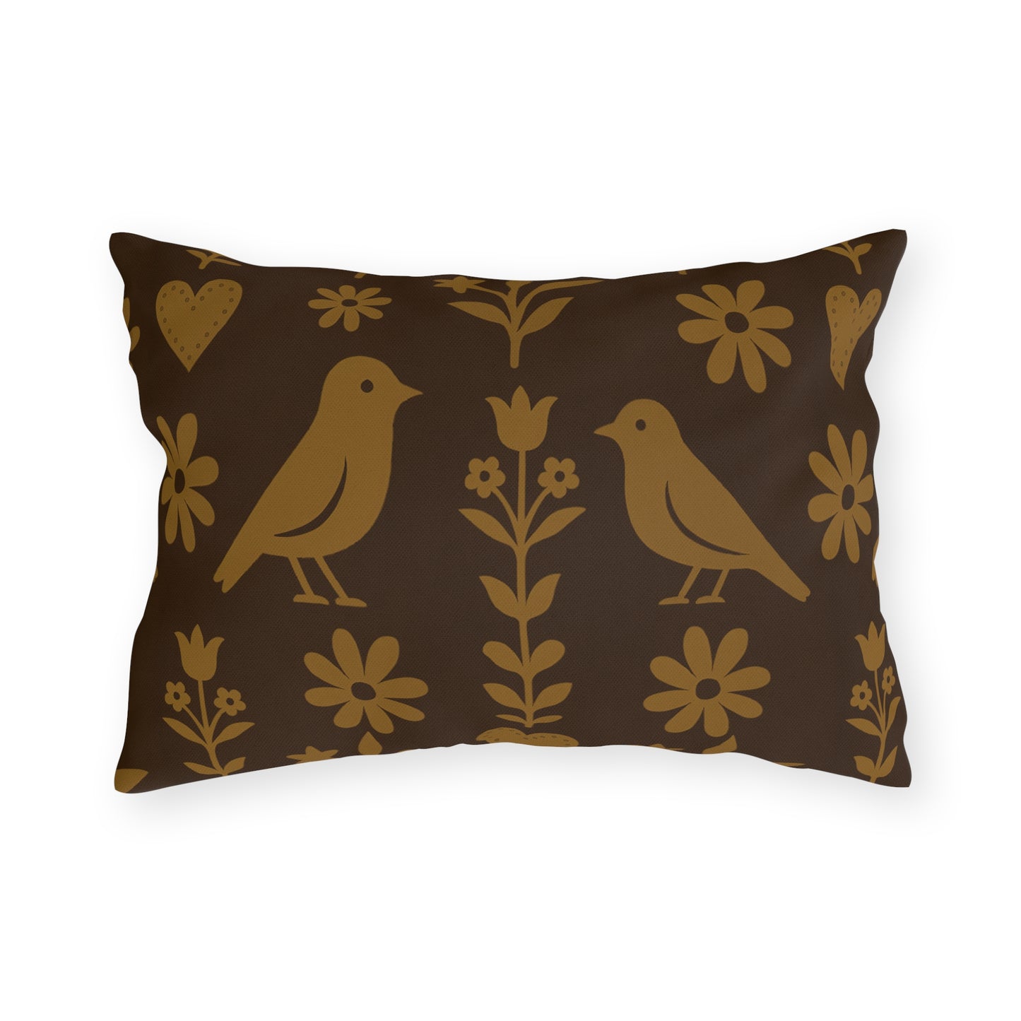 Charming Outdoor Pillows with Nature-Inspired Design, Garden Decor, Patio Cushions, Rustic Home Accents, Bird and Flower Patterns, [...]