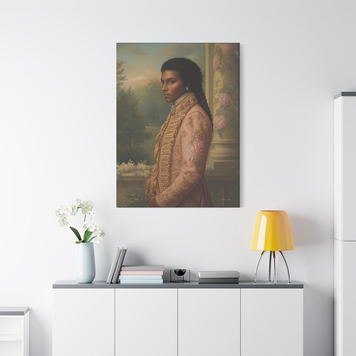 Elegant Historical Portrait Canvas Print, Vintage Art, Home Decor, Gallery Wall, Gift Idea, Framed Artwork