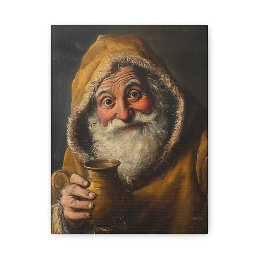WS Tavern Santa Matte Canvas, Stretched, 1.25"