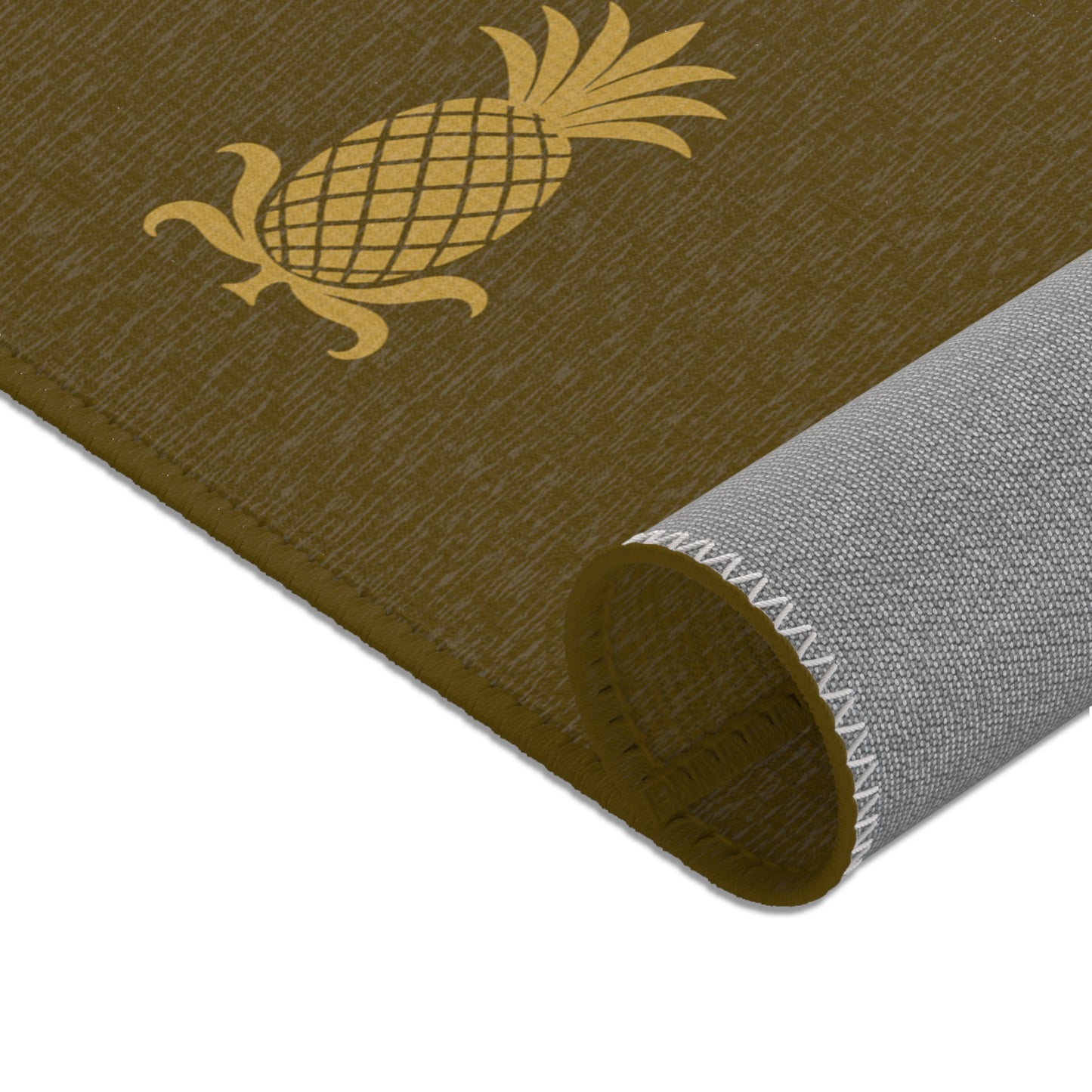 Tropical Pineapple Area Rug - Home Decor, Boho Chic, Living Room, Kitchen Mat, Gift for Housewarming, Summer Vibes