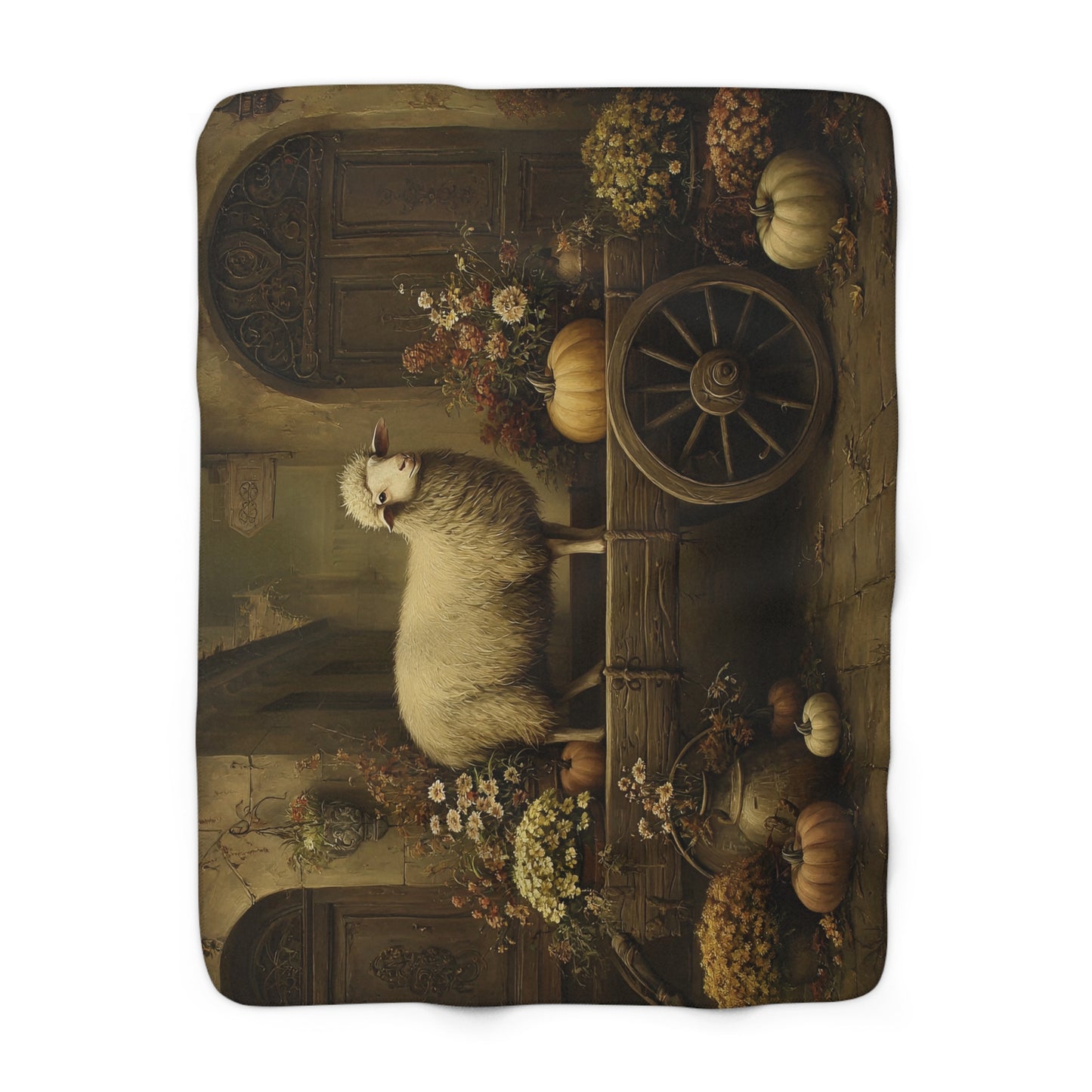 Cozy Rustic Sherpa Fleece Blanket, Perfect for Home Decor, Gifts for Him/Her, Fall and Winter Warmth, Farmhouse Style, Cozy Nights