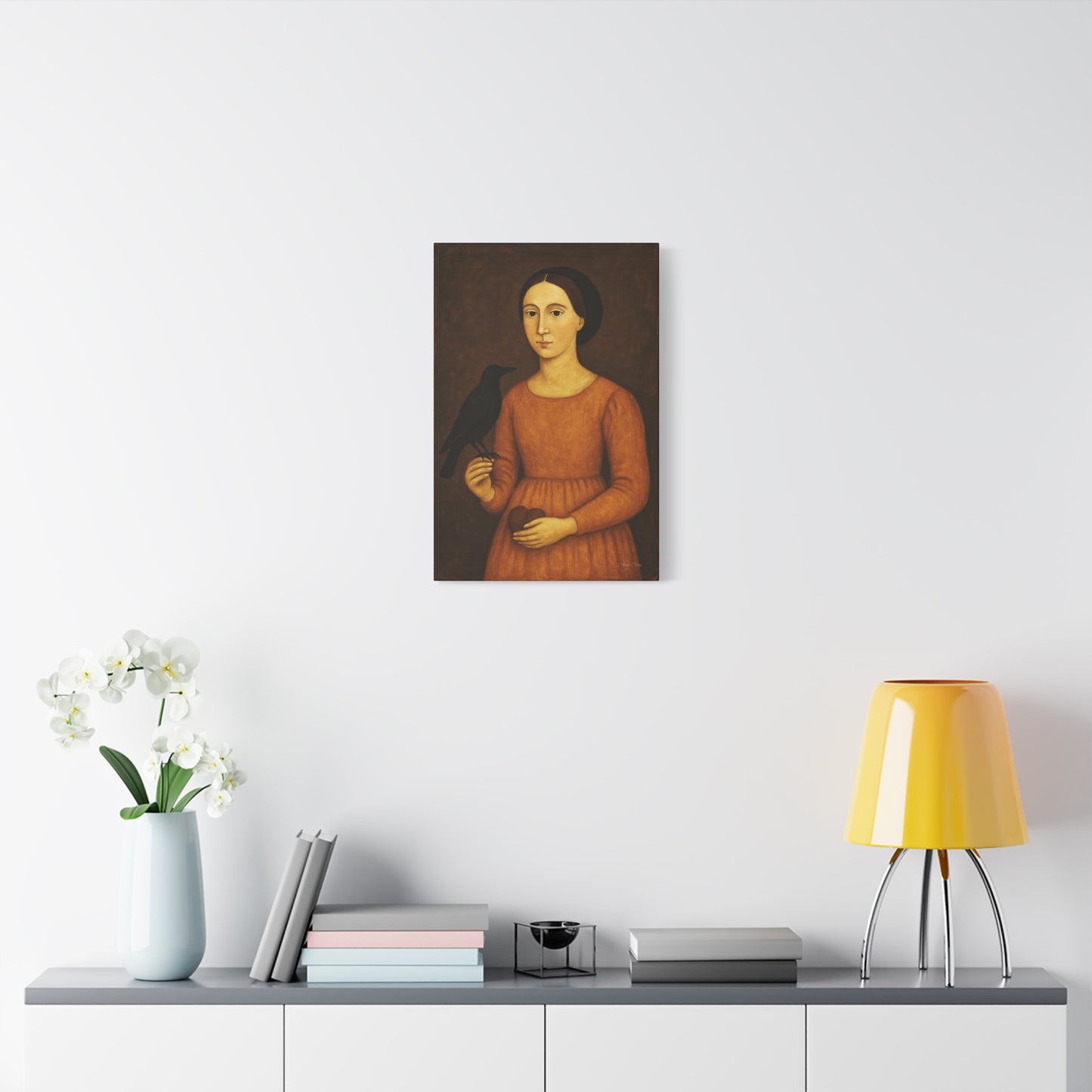 Art Canvas Print, Bird Portrait, Home Decor, Gift for Art Lovers, Wall Art, Vintage Style